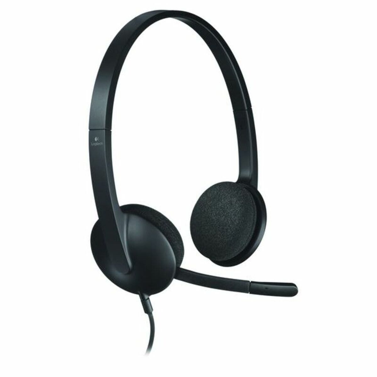 Kõrvaklapid Mikrofoniga Logitech H340 Must